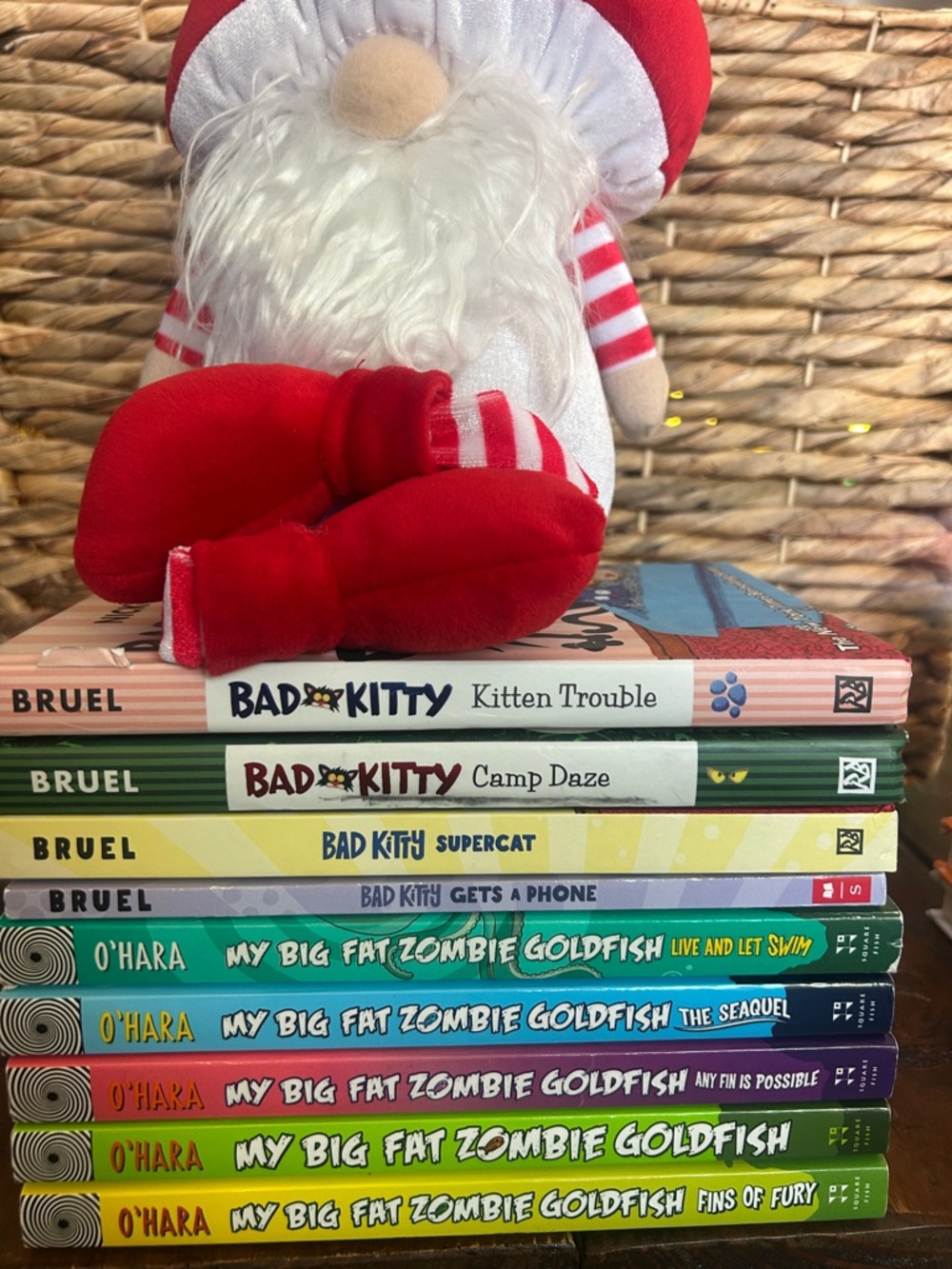 Bad Kitty & Big fat zombie goldfish book set